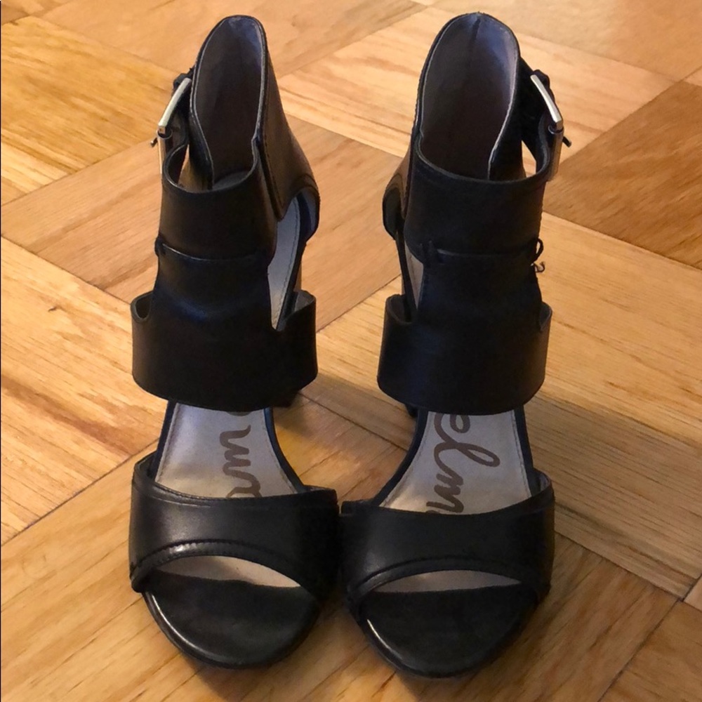 Sam Edelman Black Strap Heels